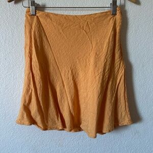 Lovers & Friends Orange Leopard Print Mini Skirt Size S